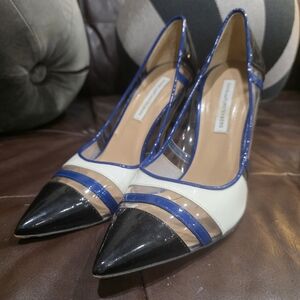 Stylish Black and Blue Women's Heels